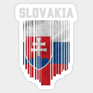 Slovakia flag, slovak flag Sticker